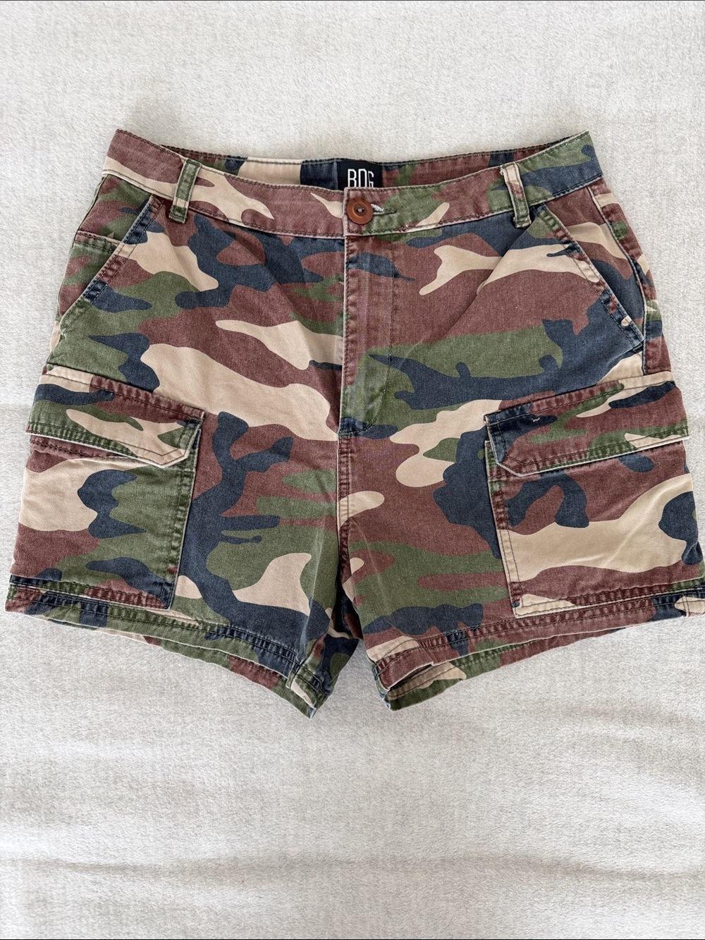 BDG Camo Cargo Shorts